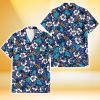 Kansas City Royals White Hibiscus Ceramic Style Navy Background 3D Hawaiian Shirt Gift For Fans