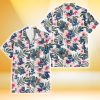 Kansas City Royals White Hibiscus Green Leaf White Background 3D Hawaiian Shirt Gift For Fans