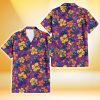 Kansas City Royals Yellow And Orange Hibiscus Purple Background 3D Hawaiian Shirt Gift For Fans