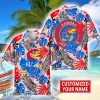 Kansas Jayhawks Aloha Hawaiian Shirt Custom Name Summer Gift Holiday Team Shirt