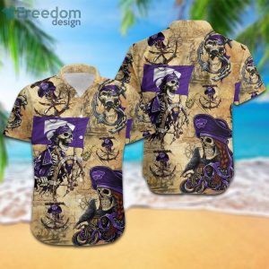Kansas State Wildcats Pirates Fans Pirates Skull Hawaiian Shirt