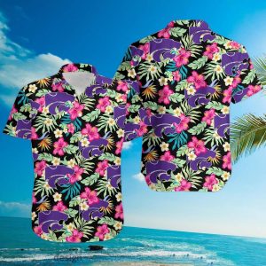 Kansas State Wildcats With Tropical Pattern Summer 3D Hawaiian Shirt