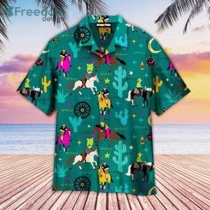Kentucky Derby Cowboys Horses Hawaiian Shirt For Men & Women