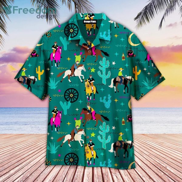 Kentucky Derby Cowboys Horses Hawaiian Shirt For Men & Women