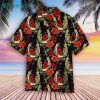 Kentucky Derby Gold Horseshoe Red Poppies Flowers Hawaiian Shirt For Men & Women