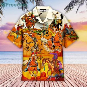 Kentucky Derby Vintage Cowboy Ride Horses Hawaiian Shirt For Men & Women