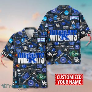 Kentucky Wildcats Logo Hawaiian Shirt For Fans Trending Beach Shirt Custom Name