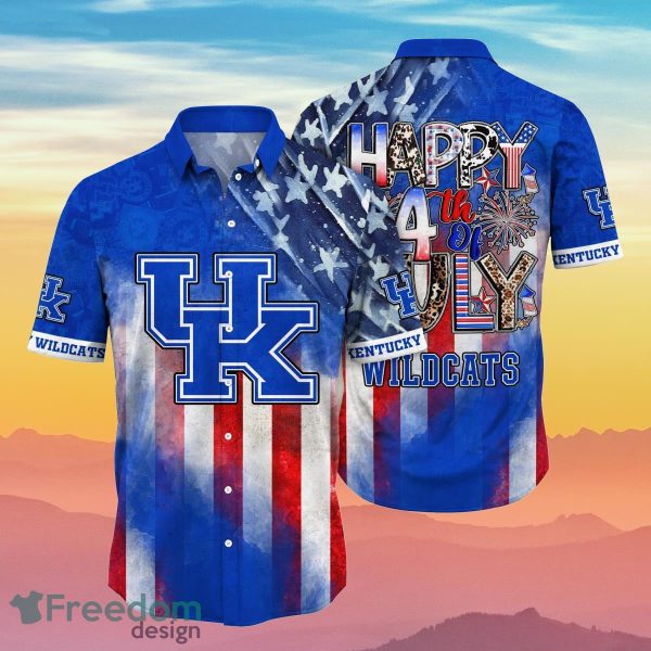 Kentucky Wildcats NCAA2 Hawaiian Shirt 4th Of July Independence Day Best Gift For Men And Women Fans