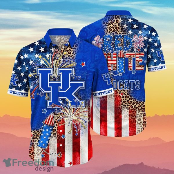 Kentucky Wildcats NCAA2 Hawaiian Shirt 4th Of July Independence Day Ideal Gift For Men And Women Fans