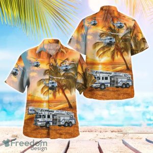 Kern County Fire Department Beach Sunset Hawaiian Shirt Summer Gift