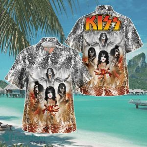 Kiss Band Tropical Hawaii Shirt Aloha Shirt For Men Women