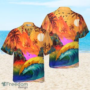 LGBT Sunset Hawaiian Shirt Best Gift For Men And Women