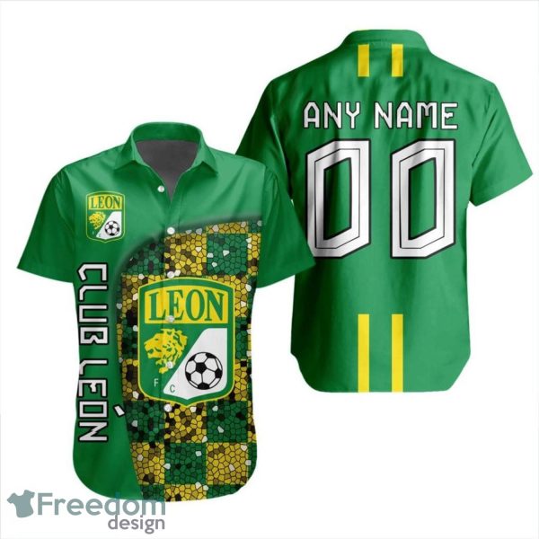 LIGA MX Club Leon 3D Hawaiian Shirt Custom Name And Number Shirt
