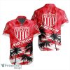 LIGA MX Club Necaxa Coconut Logo Pattern 3D Hawaiian Shirt