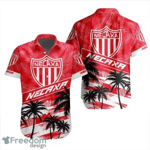 LIGA MX Club Necaxa Coconut Logo Pattern 3D Hawaiian Shirt