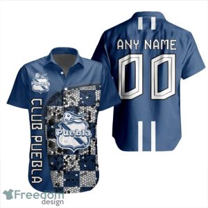 LIGA MX Club Puebla 3D Hawaiian Shirt Custom Name And Number Shirt