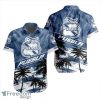 LIGA MX Club Puebla Coconut Logo Pattern 3D Hawaiian Shirt