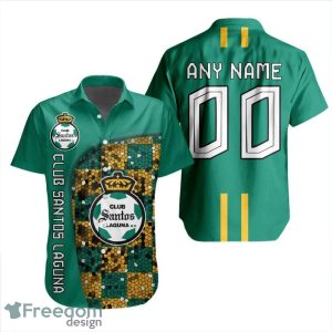 LIGA MX Club Santos Laguna 3D Hawaiian Shirt Custom Name And Number Shirt