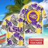 LSU TIGERS Aloha Hawaiian Shirt Custom Name Summer Gift Holiday Team Shirt