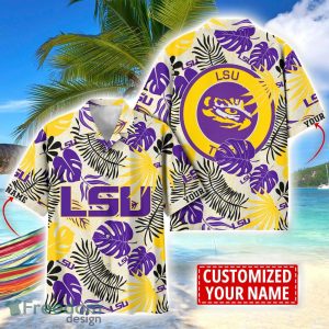 LSU TIGERS Aloha Hawaiian Shirt Custom Name Summer Gift Holiday Team Shirt
