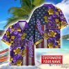 LSU TIGERS Custom name USA Flag 4th July Independence Day Hawaiian Shirt