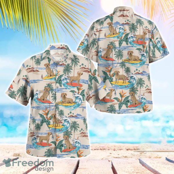 Labrador Retriever Surfing Beach Hawaiian Shirt Beach Shirt Summer Holiday Gift
