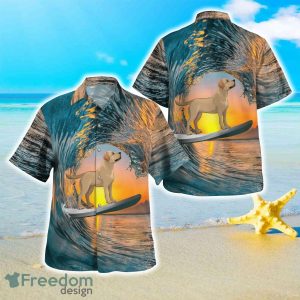 Labrador Retriever Surfing Beach Hawaiian Shirt For Men Women