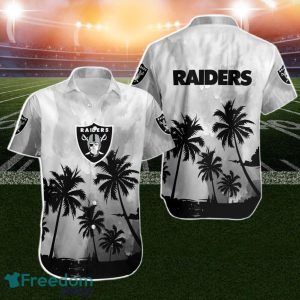 Las Vegas Raiders Coconut Trees NFL Gift For Fan Hawaiian Shirt Aloha Shirt For Men Women