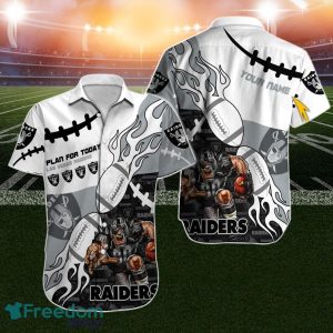 Las Vegas Raiders Hawaiian Shirt NFL Custom Name For Fans Football