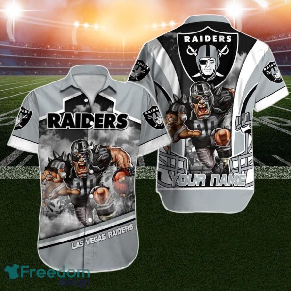 Las Vegas Raiders Hawaiian Shirt NFL Custom Name For Men And Women Fans
