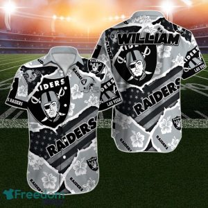 Las Vegas Raiders Hawaiian Shirt NFL Football 3D Custom Name For Men Women
