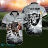 Las Vegas Raiders Hawaiian Shirt NFL Football Custom Name For Fans
