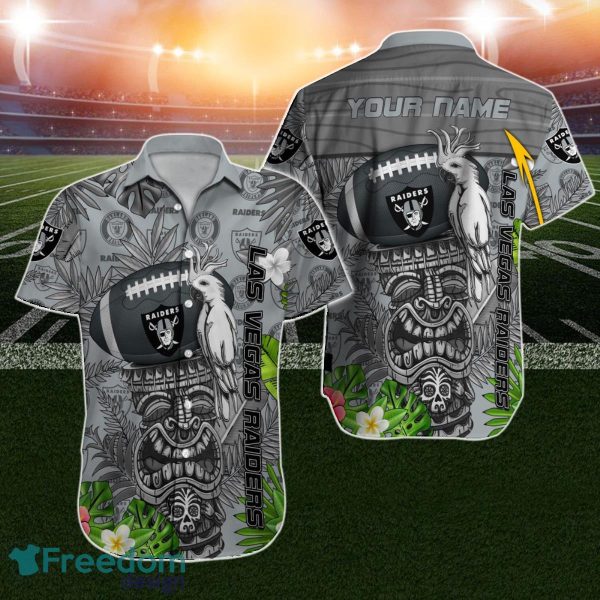 Las Vegas Raiders Hawaiian Shirt NFL Football Custom Name For Men Women Funny Tiki