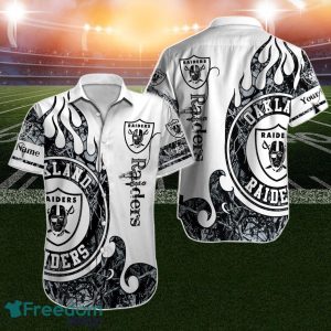 Las Vegas Raiders Hawaiian Shirt NFL Football Custom Name For Men Women Gift For Fans NFL
