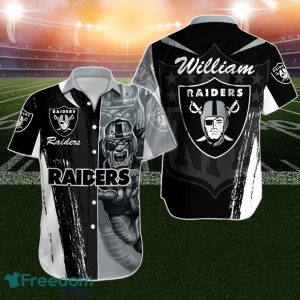 Las Vegas Raiders Hawaiian Shirt NFL Football Custom Name For Men Women Gift For Football Fans