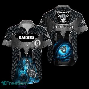 Las Vegas Raiders Hawaiian Shirt NFL Football Custom Name For Special Fans