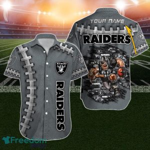 Las Vegas Raiders Hawaiian Shirt NFL Football Custom Name For True Fans