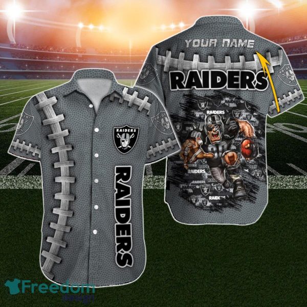 Las Vegas Raiders Hawaiian Shirt NFL Football Custom Name For True Fans