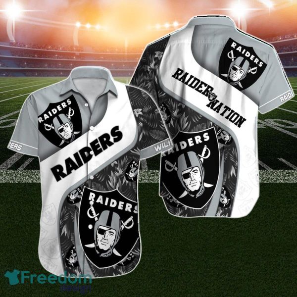 Las Vegas Raiders Hawaiian Shirt NFL Football Custom Name Gift For NFL Fans