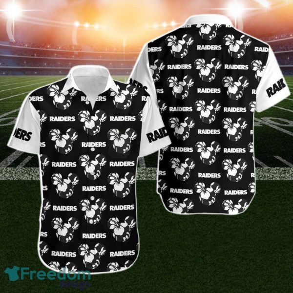 Las Vegas Raiders Mickey And Flowers Hawaii Shirt For Men Women