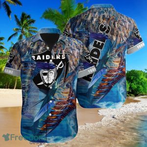 Las Vegas Raiders NFL Football Custom Name Hawaiian Shirt Ideal Gift For Loyal Fans