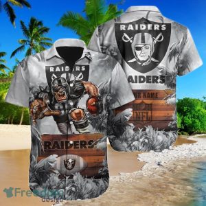 Las Vegas Raiders NFL Football Custom Name Hawaiian Shirt Ideal Gift For Real Fans
