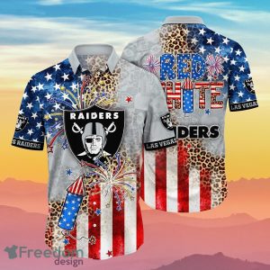 Las Vegas Raiders NFL Hawaiian Shirt 4th Of July Independence Day Ideal Gift For Men And Women Fans