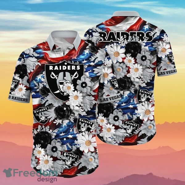 Las Vegas Raiders NFL Hawaiian Shirt 4th Of July Independence Day Special Gift For Men And Women Fans