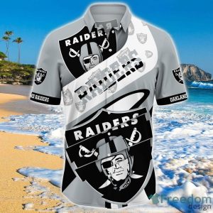 Las Vegas Raiders NFL Hawaiian Shirt Short Sleeve Big Logo