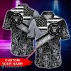 Las Vegas Raiders Personalized Button Shirt NFL Hawaiian Shirt Custom Name