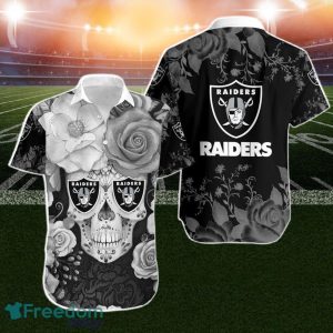 Las Vegas Raiders Skull NFL Gift For Fan Hawaiian Shirt Aloha Shirt For Men Women