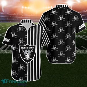 Las Vegas Raiders Stripes And Skull Hawaii Shirt For Men Women