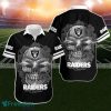 Las Vegas Raiders Sugar Skull NFL Gift For Fan Hawaiian Shirt Aloha Shirt For Men Women