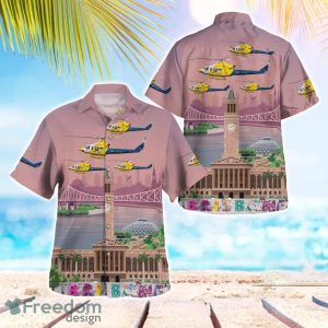 LifeFlight Australia Bell 412EP Tropical 3D Hawaiian Shirt Gift For Summer